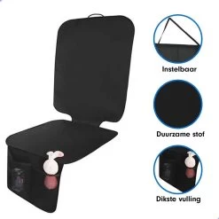 Merkloos Professor Q Autostoelhoes Autostoelbeschermer Autostoel Beschermer Zwart -Babyproducten 1200x1200 1086