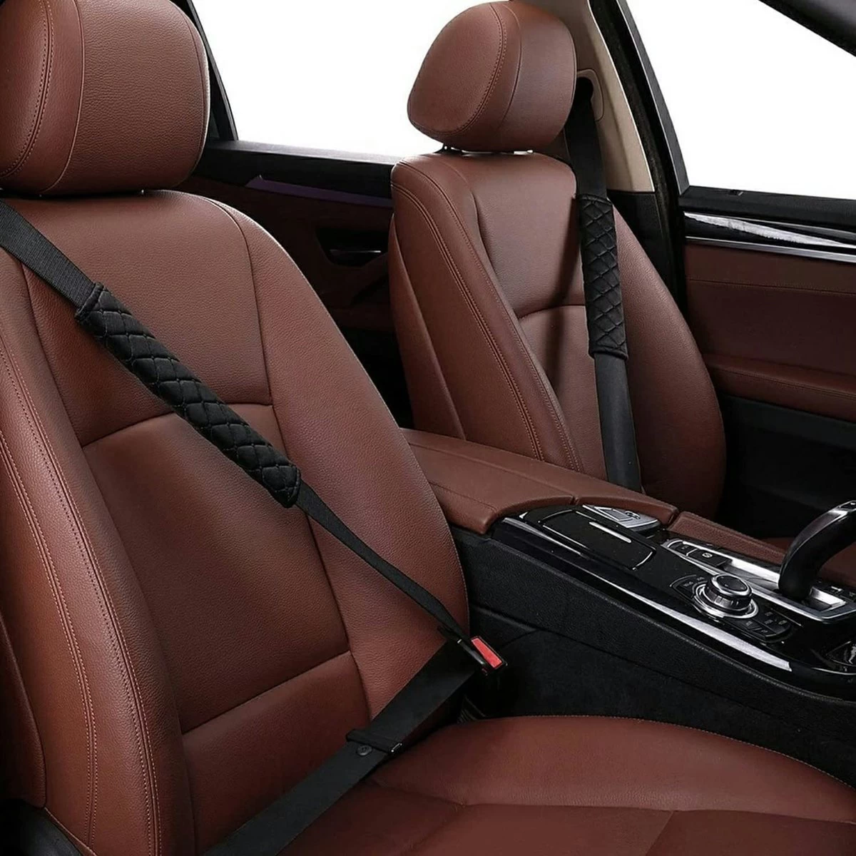 BOTC Gordelhoezen - Schouderhoezen - Gordelkussen - Auto Gordel Beschermer - 2 Stuks Gordelbeschermer - Universele Autogordel Cover 6 BOTC Gordelhoezen - Schouderhoezen - Gordelkussen - Auto Gordel Beschermer - 2 Stuks Gordelbeschermer - Universele Autogordel Cover - Afbeelding 4