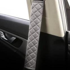 Hazlö Luxe Gordelhoezen - Checkered - Auto Gordel Beschermer - Schouderhoezen - Gordelkussen - Gordelhoes - 2 Stuks - Grijs -Babyproducten 1200x1200 1159