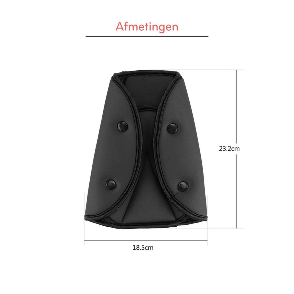 Auto Gordel Beschermer - Gordelhoes - Kind Nek Bescherming - 2 Stuks - Zwart 4 Auto Gordel Beschermer - Gordelhoes - Kind Nek Bescherming - 2 Stuks - Zwart - Afbeelding 2