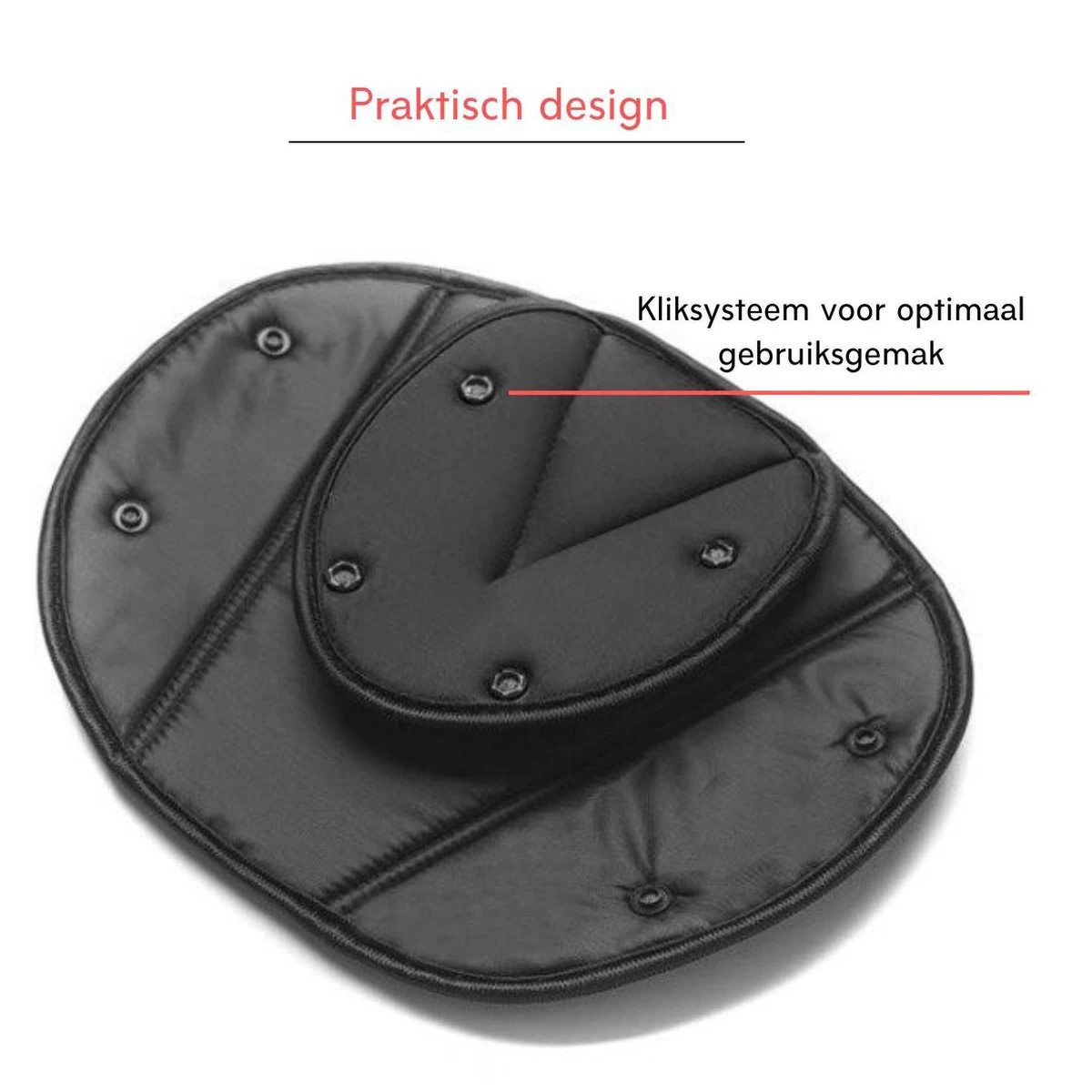 Auto Gordel Beschermer - Gordelhoes - Kind Nek Bescherming - 2 Stuks - Zwart 6 Auto Gordel Beschermer - Gordelhoes - Kind Nek Bescherming - 2 Stuks - Zwart - Afbeelding 4