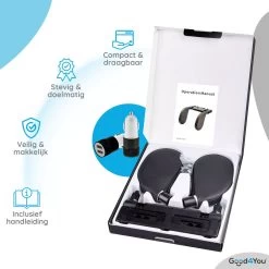 Good4You Hoofdsteun Auto - Nekkussen Auto - Hoofdsteun Auto Kinderen - Autokussen - Neksteun Auto - Volwassenen En Kinderen - Verstelbaar - Zwart -Babyproducten 1200x1200 1201