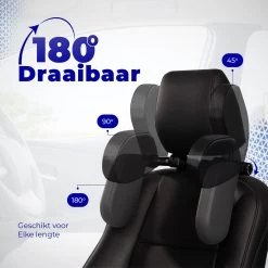 HBRK – Hoofdsteun Auto – Nekkussen – Hoofdkussen Kinderen & Volwassenen – Neksteun – Autokussen – Reiskussen Veiligheid – Verstelbaar – Zwart -Babyproducten 1200x1200 1207