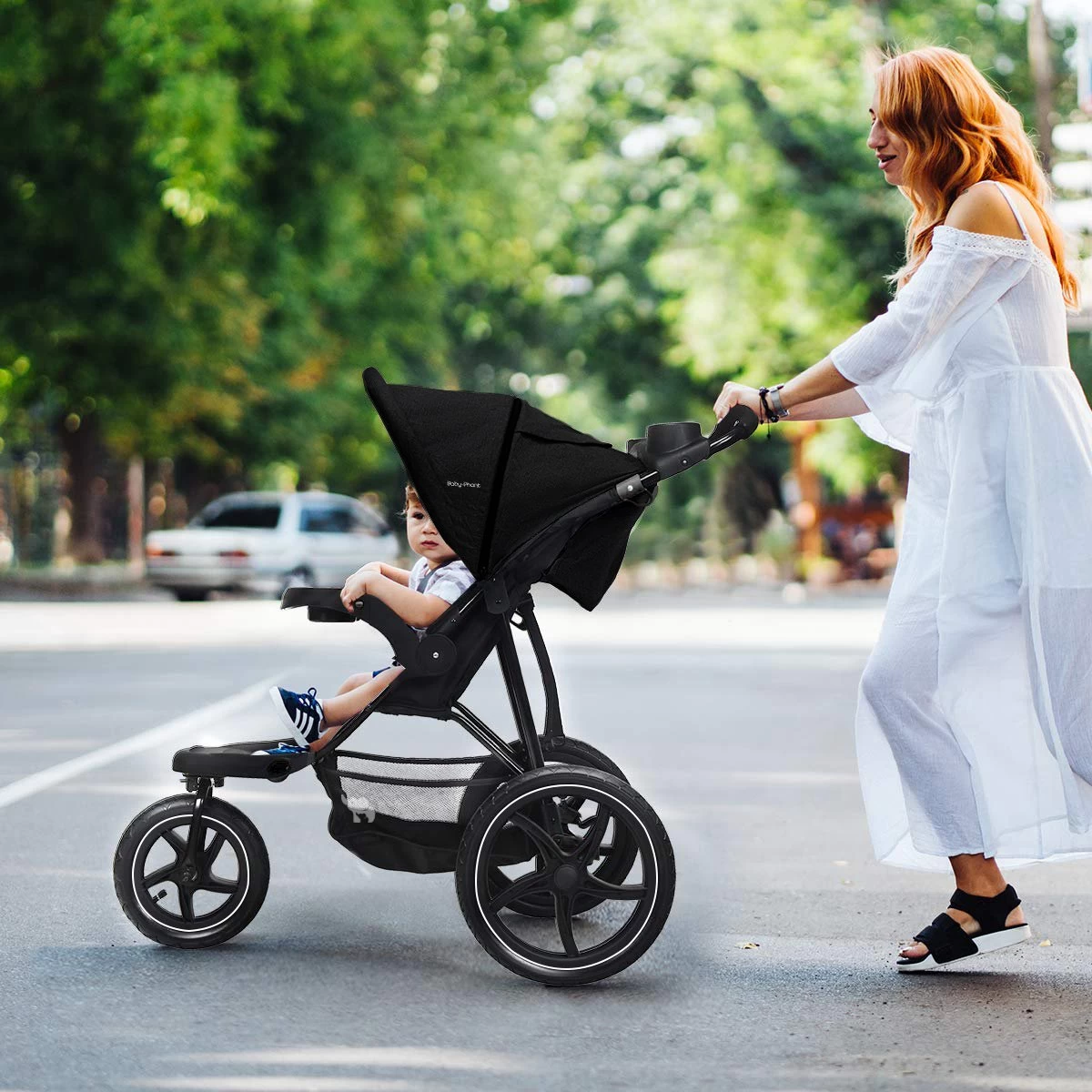 Babyphant Luxe Yasmin Hardloop Kinderwagen – Jogging Buggy - Runner 4 Babyphant Luxe Yasmin Hardloop Kinderwagen – Jogging Buggy - Runner - Afbeelding 2