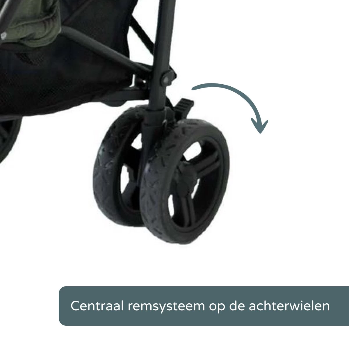 Prénatal Luxe Buggy – Kinderwagen Met Boodschappenmand En Zonneklep - Verstelbare Wandelwagen – Inklapbaar Met 1 Hand - Plooibuggy Groen 13 Prénatal Luxe Buggy – Kinderwagen Met Boodschappenmand En Zonneklep - Verstelbare Wandelwagen – Inklapbaar Met 1 Hand - Plooibuggy Groen - Afbeelding 11