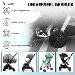 Vosoi - Meerijdplankje - Kinderwagen - Buggy's - Onderweg - Universeel - Verstelbaar - Zitje - Onderweg - 2 Wielen - Kinderwagen Accessoires -Babyproducten 1200x1200 1398