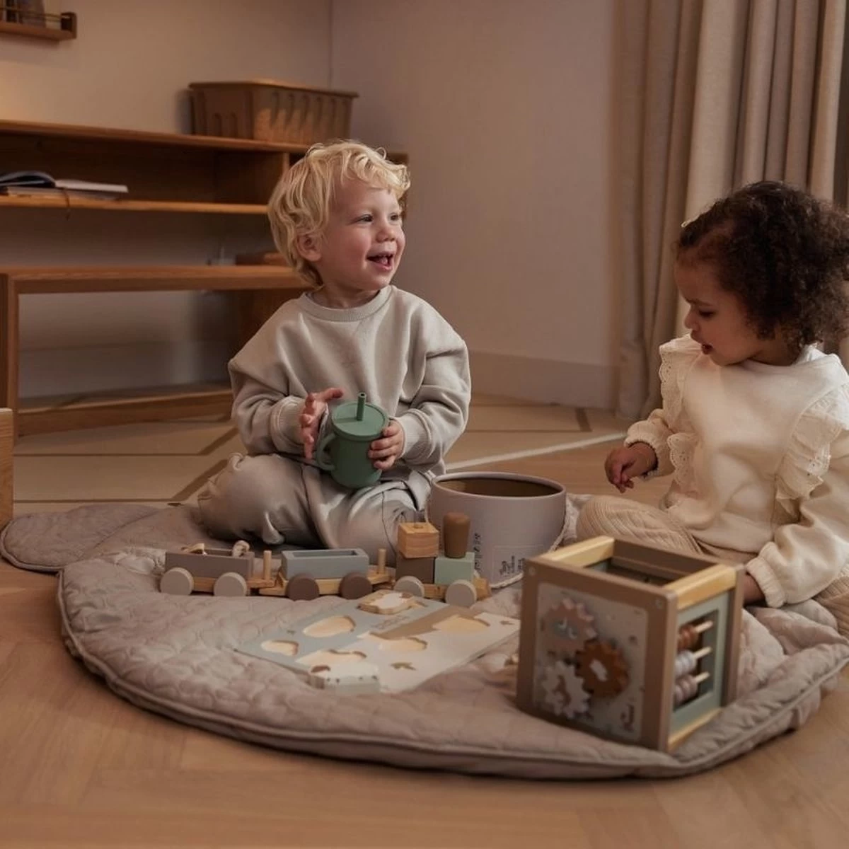 Jollein Houten Activiteitenkubus 15x15x15cm - Farm 13 Jollein Houten Activiteitenkubus 15x15x15cm - Farm - Afbeelding 11