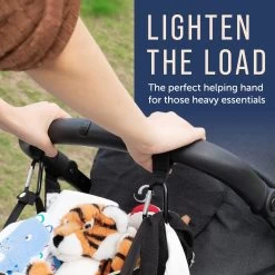 BOTC Kinderwagen Tassenhaakjes - Leer - Haakjes Voor Tassen - Set Van 2 - Leather - Extra Stevig - Buggy Haakjes - Zwart -Babyproducten 1200x1200 1466