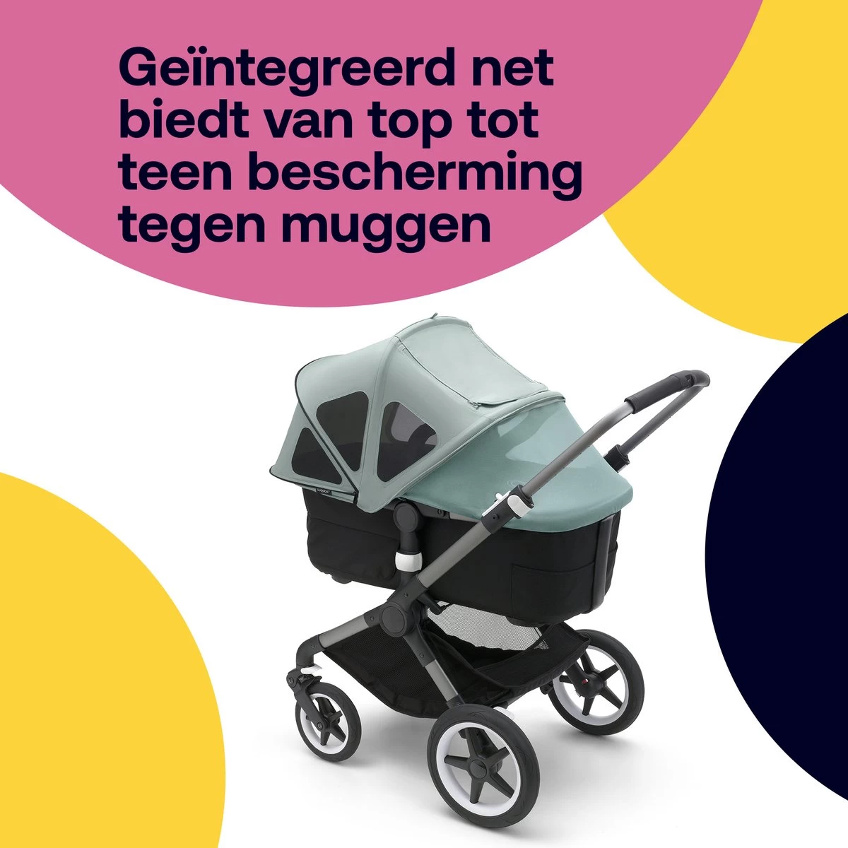 Bugaboo Fox3/Cameleon3 Breezy Zonnekap - Pine Green 7 Bugaboo Fox3/Cameleon3 Breezy Zonnekap - Pine Green - Afbeelding 5