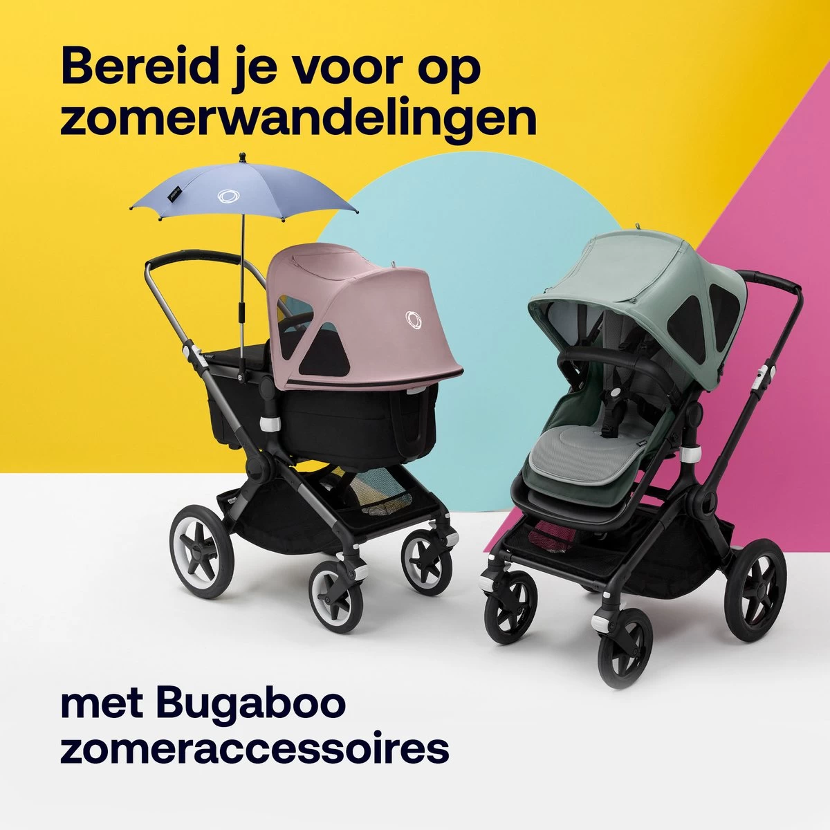 Bugaboo Fox3/Cameleon3 Breezy Zonnekap - Pine Green 9 Bugaboo Fox3/Cameleon3 Breezy Zonnekap - Pine Green - Afbeelding 7