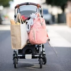 Jinius ® - Boodschappen Haak - Kinderwagen Tassenhaakjes - Haakjes Voor Tassen - Buggy Haakjes - Bruin - Set Van 2 -Babyproducten 1200x1200 1540