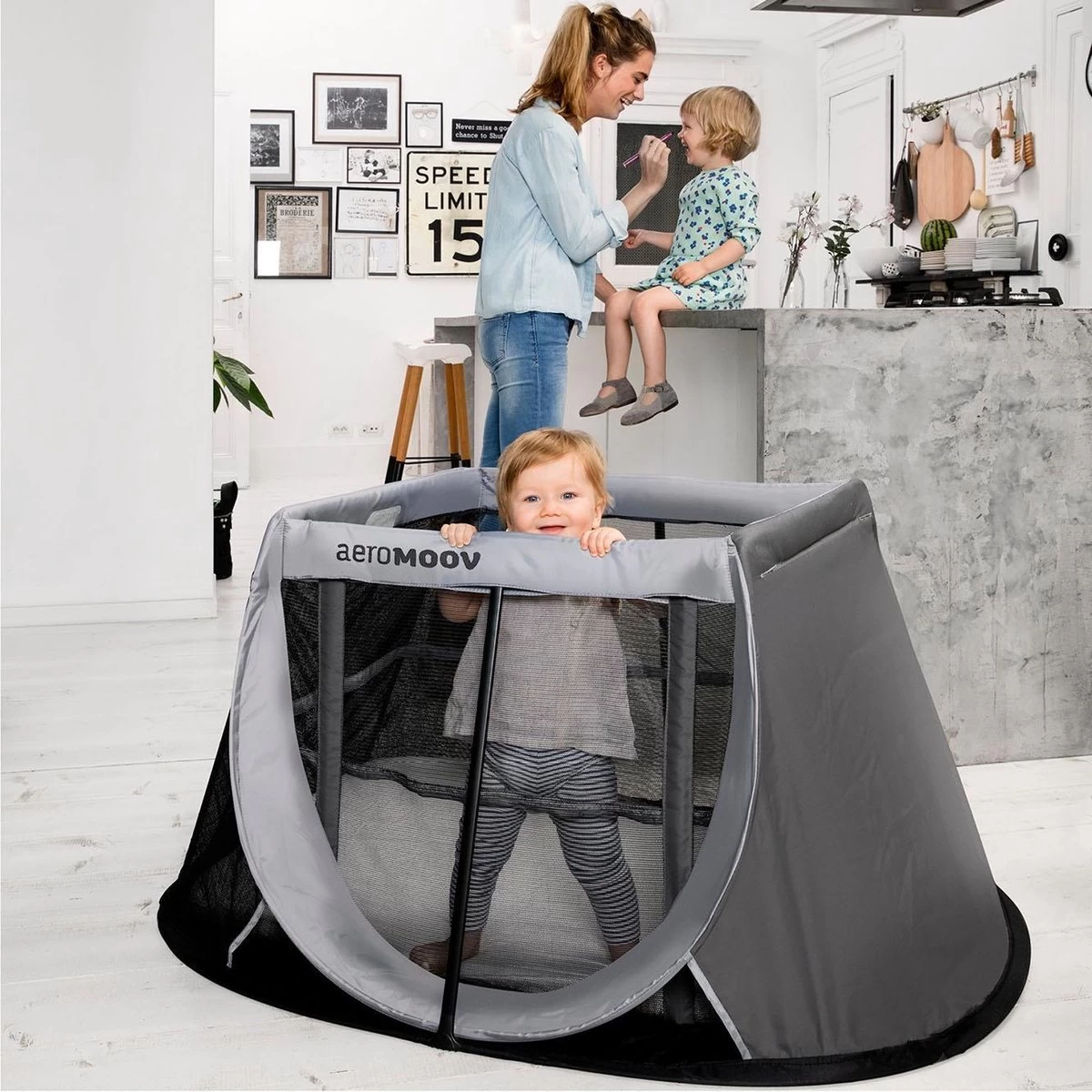 AeroMoov Instant Travel Cot Reisbed - Grey Rock 19 AeroMoov Instant Travel Cot Reisbed - Grey Rock - Afbeelding 17