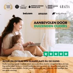 Deryan Peuter Luxe Campingbedje – Inclusief Zelfopblaasbare Matras - Silver -Babyproducten 1200x1200 1631