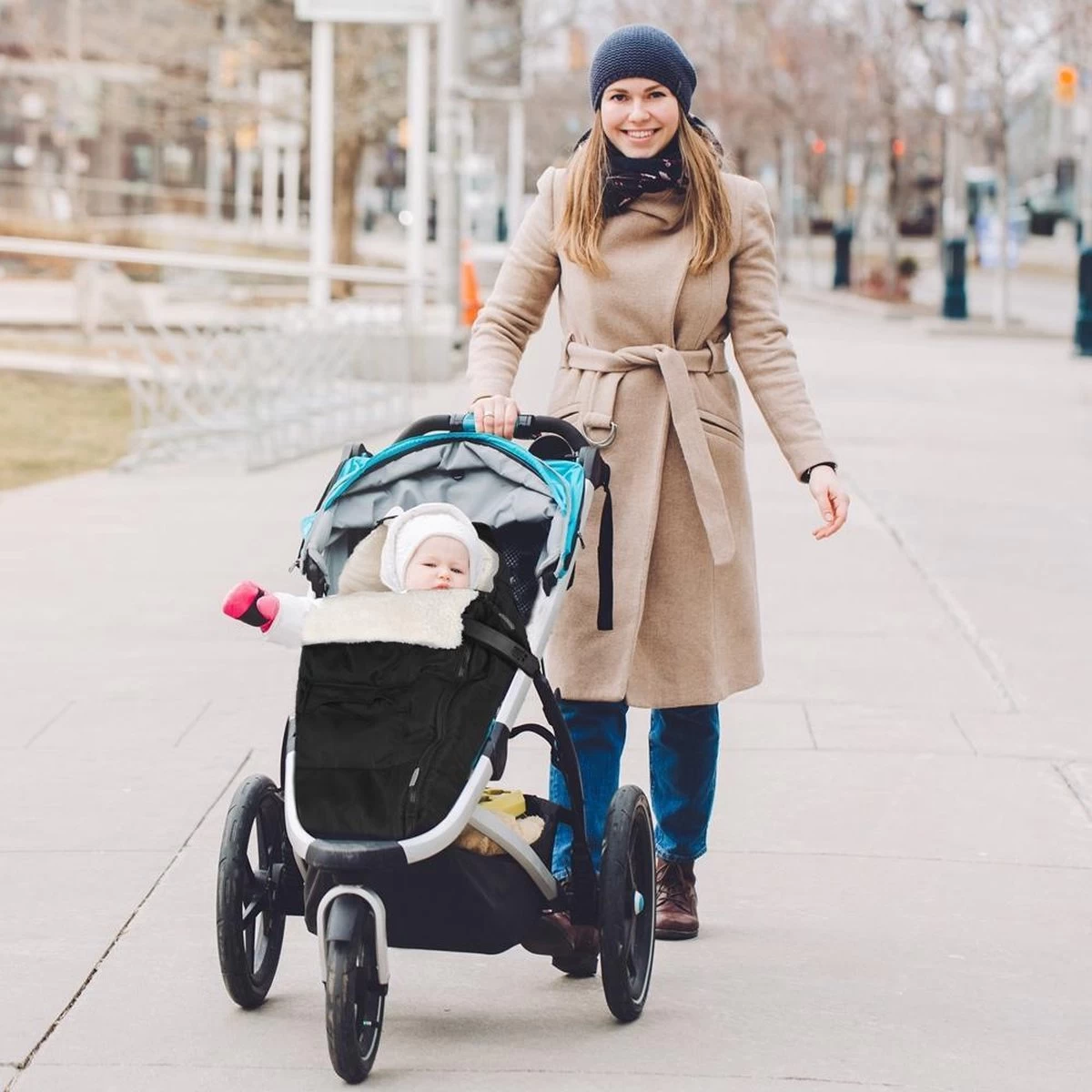 Monzana Voetenzak - Voor Kinderwagen Of Stoeltje - 93x56cm Zwart 10 Monzana Voetenzak - Voor Kinderwagen Of Stoeltje - 93x56cm Zwart - Afbeelding 8