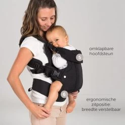 Fillikid Draagzak/Doek - 4 In 1 Ergonomische Buikdrager En Rugdrager - Zwart -Babyproducten 1200x1200 1869