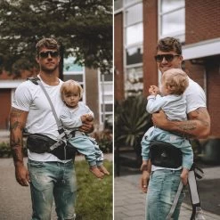 Deryan Pack Light Luxe Heupdrager - Ergonomische Draagzak + Opbergvakjes Grijs -Babyproducten 1200x1200 1941