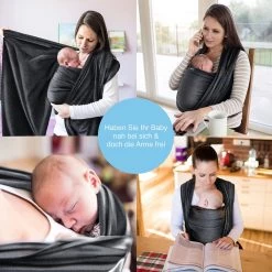 Makimaja Baby Sling - Donkergrijs - Hoge Kwaliteit 100% Natuurlijk Katoen Baby Sling - Baby Sling Pasgeborenen En Baby's Tot 15 Kg - Plus Inclusief: Baby Slabbetje 10 Makimaja Baby Sling - Donkergrijs - Hoge Kwaliteit 100% Natuurlijk Katoen Baby Sling - Baby Sling Pasgeborenen En Baby's Tot 15 Kg - Plus Inclusief: Baby Slabbetje -Babyproducten 1200x1200 1959