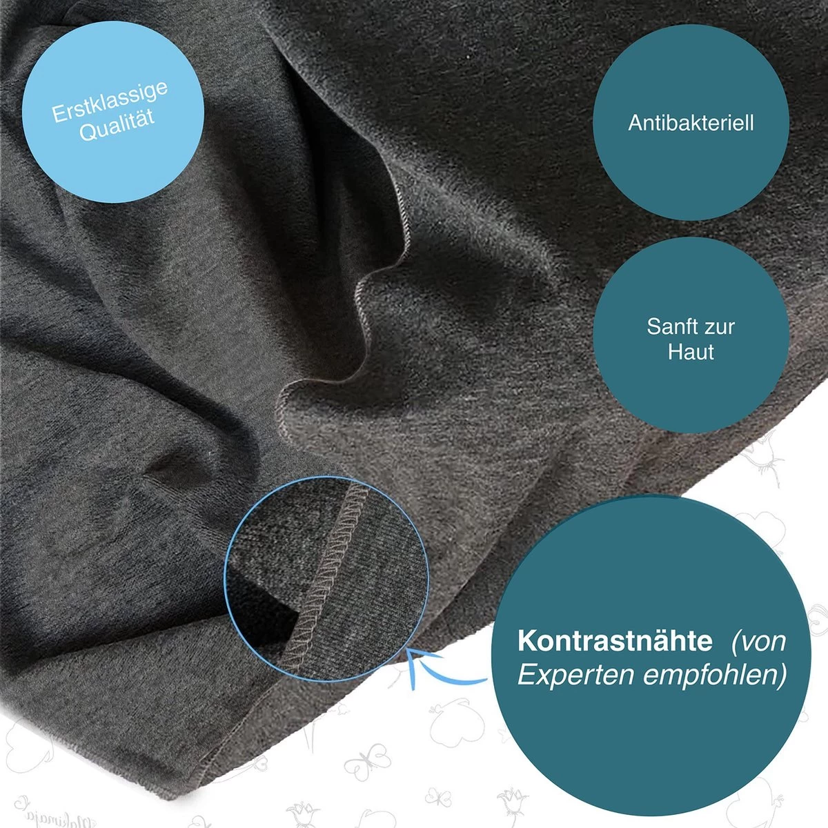 Makimaja Baby Sling - Donkergrijs - Hoge Kwaliteit 100% Natuurlijk Katoen Baby Sling - Baby Sling Pasgeborenen En Baby's Tot 15 Kg - Plus Inclusief: Baby Slabbetje 6 Makimaja Baby Sling - Donkergrijs - Hoge Kwaliteit 100% Natuurlijk Katoen Baby Sling - Baby Sling Pasgeborenen En Baby's Tot 15 Kg - Plus Inclusief: Baby Slabbetje - Afbeelding 4