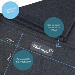 Makimaja Baby Sling - Donkergrijs - Hoge Kwaliteit 100% Natuurlijk Katoen Baby Sling - Baby Sling Pasgeborenen En Baby's Tot 15 Kg - Plus Inclusief: Baby Slabbetje 12 Makimaja Baby Sling - Donkergrijs - Hoge Kwaliteit 100% Natuurlijk Katoen Baby Sling - Baby Sling Pasgeborenen En Baby's Tot 15 Kg - Plus Inclusief: Baby Slabbetje -Babyproducten 1200x1200 1961