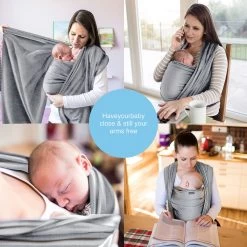 Makimaja Baby Sling - Licht Grijs - Hoge Kwaliteit 100% Natuurlijk Katoen Baby Sling - Baby Sling Pasgeborenen En Baby's Tot 15 Kg - Plus Inclusief: Baby Slabbetje 10 Makimaja Baby Sling - Licht Grijs - Hoge Kwaliteit 100% Natuurlijk Katoen Baby Sling - Baby Sling Pasgeborenen En Baby's Tot 15 Kg - Plus Inclusief: Baby Slabbetje -Babyproducten 1200x1200 1973