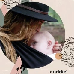 Cuddie Baby Draagdoek - Premium Organic Baby Draagdoek Gemaakt Van Bio Katoen - Newborns Tot 15 Kg - Baby Cadeau - Met Wenskaart - Zwart -Babyproducten 1200x1200 2006