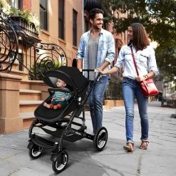 KIDUKU- 3 In 1 Combi-kinderwagen- Zwart- Buggy Incl. Autostoeltje-regenhoes- Inklapbaar -Babyproducten 1200x1200 2053