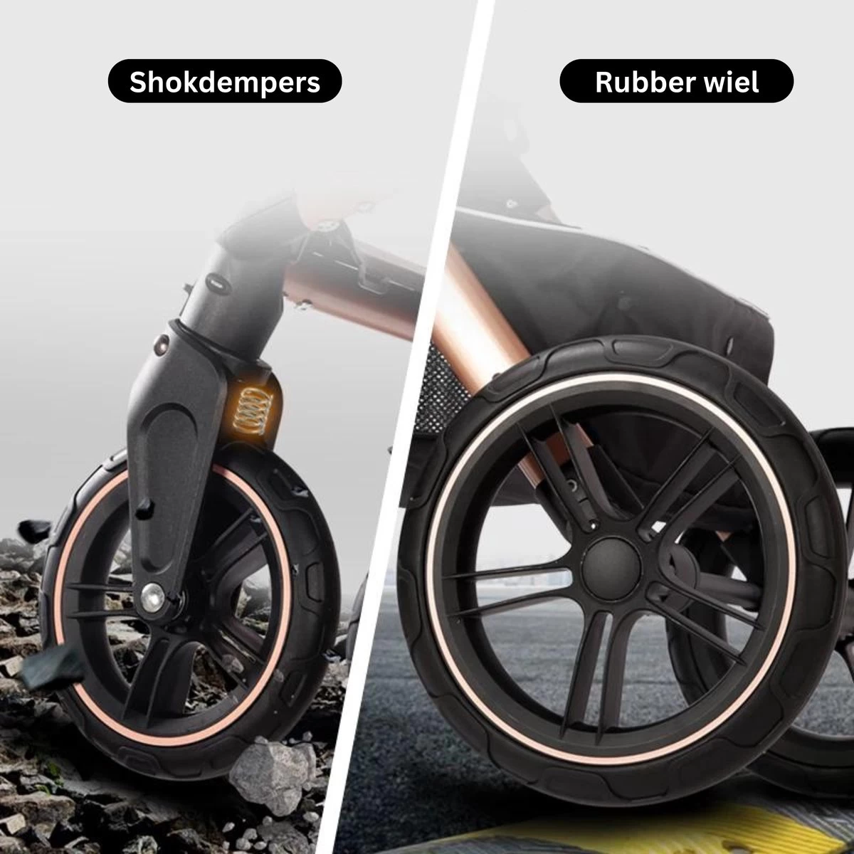 Merkloos BrightWise Luxe Kinderwagen 3 In 1 Van Voldoet Aan Alle Europese Veiligheidscertificaten - Wandelwagen - Kinderwagen 3-in-1 Incl Autostoel - Kinderwagen Maxi Cosi – Buggy 3 In 1 - Newborn - Zwart 6 Merkloos BrightWise Luxe Kinderwagen 3 In 1 Van Voldoet Aan Alle Europese Veiligheidscertificaten - Wandelwagen - Kinderwagen 3-in-1 Incl Autostoel - Kinderwagen Maxi Cosi – Buggy 3 In 1 - Newborn - Zwart - Afbeelding 4