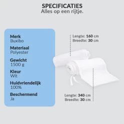 Buxibo - Baby Bed Omrander - Bedbumper - Hoofdbeschermer - Set Van 2 - 340x30cm & 160x30cm 30 Buxibo - Baby Bed Omrander - Bedbumper - Hoofdbeschermer - Set Van 2 - 340x30cm & 160x30cm -Babyproducten 1200x1200 2298