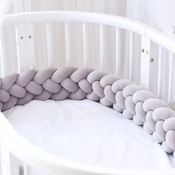 Bedbumper - Bedomrander - Bedbumper Ledikant - Bedbumper Gevlochten - Boxomrander - Babykamer Accessoires - 3 Meter - Katoen - Grijs 9 Bedbumper - Bedomrander - Bedbumper Ledikant - Bedbumper Gevlochten - Boxomrander - Babykamer Accessoires - 3 Meter - Katoen - Grijs -Babyproducten 1200x1200 2303