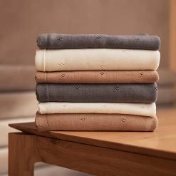 Jollein Baby Deken Wieg 75x100cm Pointelle - Biscuit -Babyproducten 1200x1200 2425