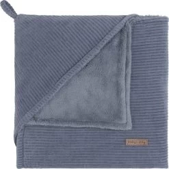 Baby's Only Wikkeldeken - Omslagdoek Baby Sense - Teddy Voering - Vintage Blue - 75x75 Cm - Geschikt Voor Drie- En Vijfpuntsgordel