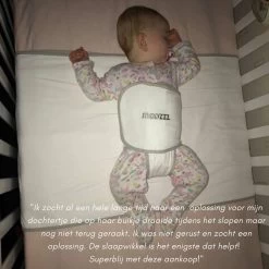 Snoozzz Slaapwikkel Regular - Baby Slaaphulp - Voorkomt Voorkeurshouding - Geschikt Voor Wieg En Ledikant - 0+ Maanden - Wit/Grijs - 180 X 50 Cm -Babyproducten 1200x1200 2602