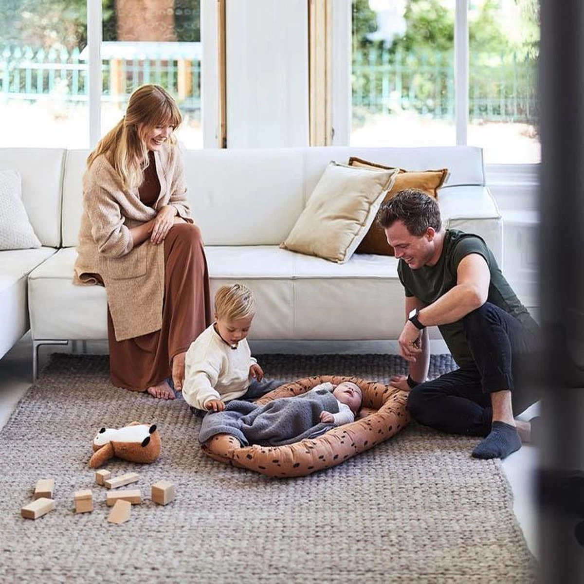 Jollein Babynest Spot 90x52cm - Caramel 16 Jollein Babynest Spot 90x52cm - Caramel - Afbeelding 14