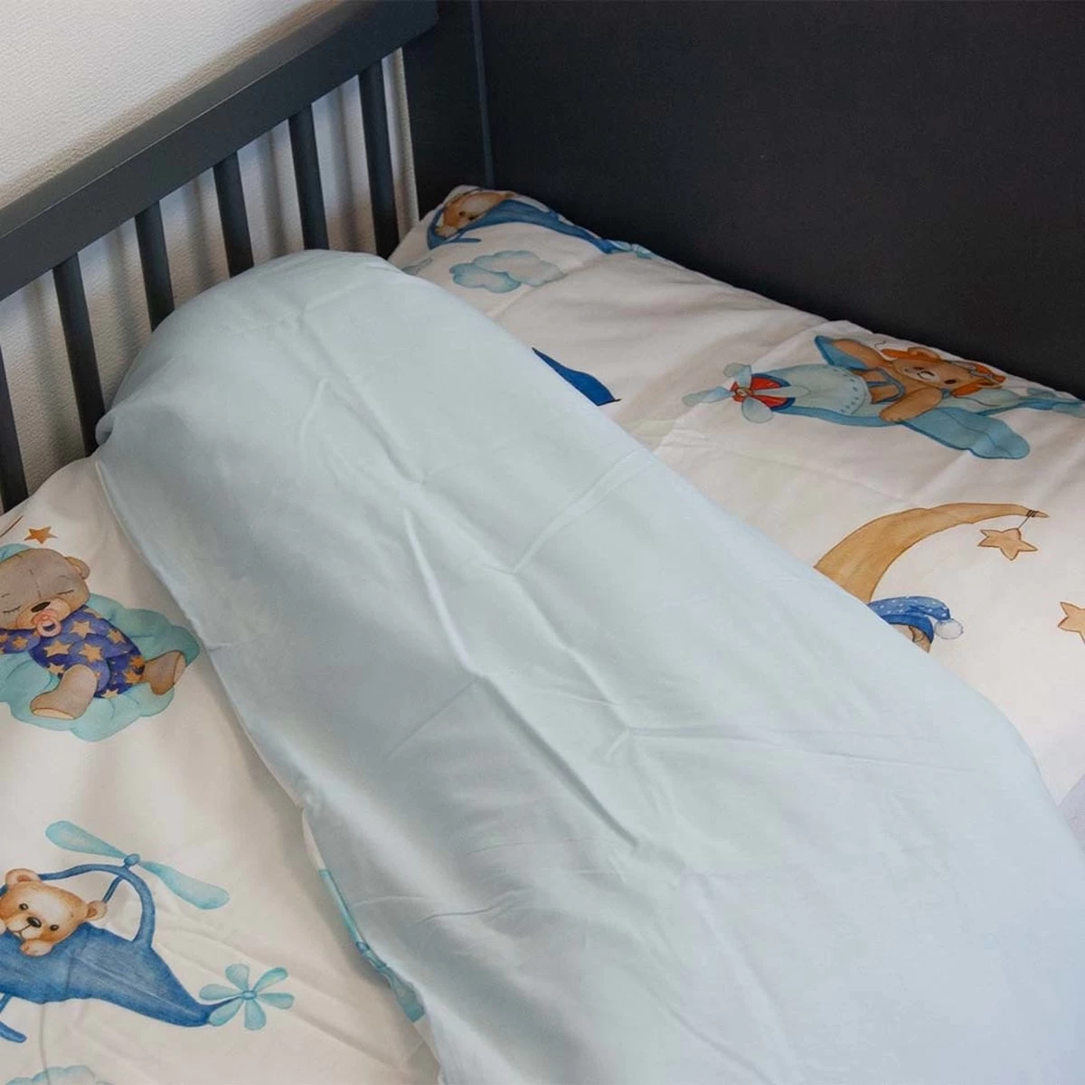 Decoware Ledikant Dekbedovertrek Fly Bear - Katoen - 100x135 Cm 4 Decoware Ledikant Dekbedovertrek Fly Bear - Katoen - 100x135 Cm - Afbeelding 2