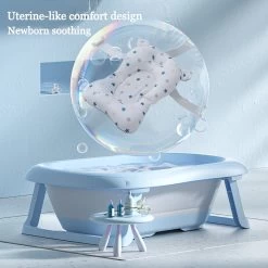 K IKIDO Babybadje - 3 In 1 Opvouwbaar - Multifunctioneel - Inclusief Badkussen - Baby Badje - Babybad - Peuterbadje - Lichtgewicht - Blauw -Babyproducten 1200x1200 2745