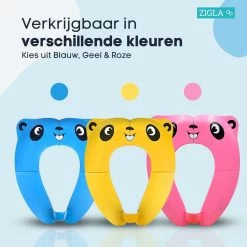 Zigla - WC Verkleiner - Kinder WC Bril - Opvouwbaar - Licht Ontwerp - Hygiënisch Voor Onderweg - WC Bril Voor Zindelijkheidstraining - Makkelijk Mee Te Nemen - Gratis Tasje Bijgeleverd - -Babyproducten 1200x1200 2761