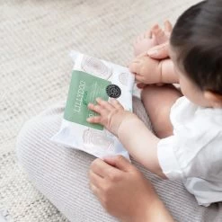 LILLYDOO Green Natural Billendoekjes - Doekjes 100% Vrij Van Plastic & Parfum - 1440 Stuks (24x60) -Babyproducten 1200x1200 2775