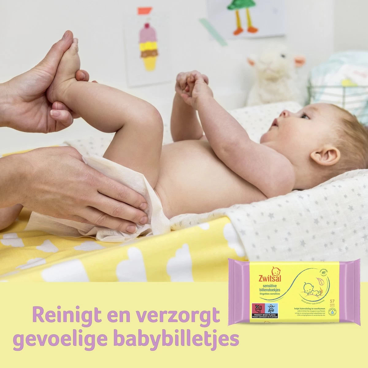 Zwitsal Baby Sensitive Billendoekjes Alcoholvrij - 1368 Doekjes - Voordeelverpakking 9 Zwitsal Baby Sensitive Billendoekjes Alcoholvrij - 1368 Doekjes - Voordeelverpakking - Afbeelding 7