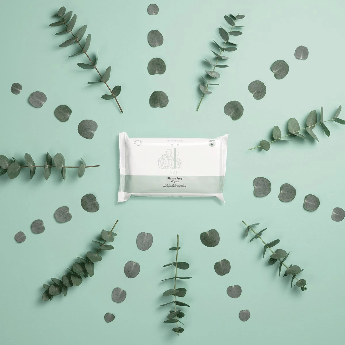 Naïf Plasticvrije Billendoekjes - Voordeelverpakking Box 8 Stuks - 54 Doekjes Per Pak - Met Natuurlijke Ingrediënten 6 Naïf Plasticvrije Billendoekjes - Voordeelverpakking Box 8 Stuks - 54 Doekjes Per Pak - Met Natuurlijke Ingrediënten - Afbeelding 4