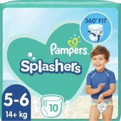 Pampers® Pampers Splashers Wegwerpbare Zwemluiers - Maat 5-6 (14+ Kg) - 30 Stuks - Voordeelverpakking 23 Pampers® Pampers Splashers Wegwerpbare Zwemluiers - Maat 5-6 (14+ Kg) - 30 Stuks - Voordeelverpakking -Babyproducten 1200x1200 2867