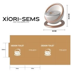 XIORI-SEMS - Plaspotje - Potje Peuter - Potje - WC Verkleiner - WC Potje Peuter - Toilet - Zindelijkheid - Toilettrainer - Wit Met Goud - Design - Jongens En Meisjes - Kraamcadeau – Kraamvisite – Babyshower – Verjaardag - Cadeau - Potje Goud -Babyproducten 1200x1200 3018