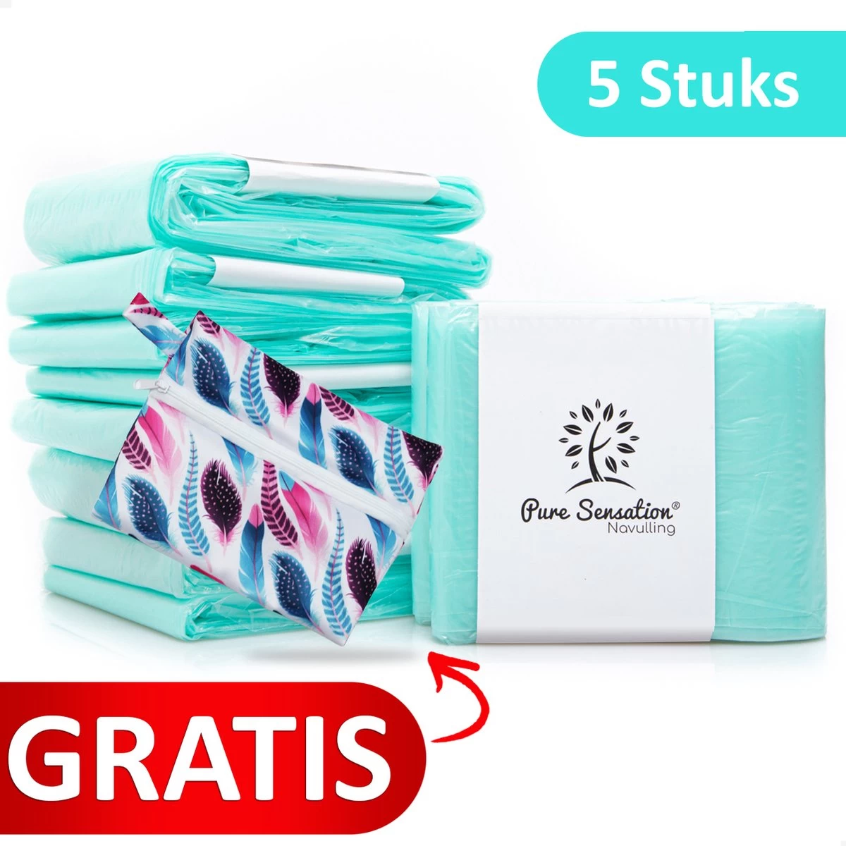 Pure Sensation® Luieremmer Navulling - 5 Stuks - Geschikt Voor Korbell - Inclusief Extra Luier Etui - Navullingen 15/16 Liter - Luieremmer Zakken - Luieremmernavullingen - Luieremmers - Korbell Luieremmer – Luierzakjes Wegwerp - Korbell Navulling 3 Pure Sensation® Luieremmer Navulling - 5 Stuks - Geschikt Voor Korbell - Inclusief Extra Luier Etui - Navullingen 15/16 Liter - Luieremmer Zakken - Luieremmernavullingen - Luieremmers - Korbell Luieremmer – Luierzakjes Wegwerp - Korbell Navulling