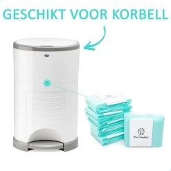 Pure Sensation® Luieremmer Navulling - 7 Stuks - Geschikt Voor Korbell - Inclusief Extra Luier Etui - Navullingen 15/16 Liter - Luieremmer Zakken - Luieremmernavullingen - Luieremmers - Korbell Luieremmer – Luierzakjes Wegwerp - Korbell Navulling -Babyproducten 1200x1200 3100