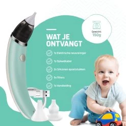 Hoy En Dia® Neusreiniger Baby Snoetenpoetsers - Neuspeer Met USB - Elektrische Neuszuiger - Toetenvegers -Babyproducten 1200x1200 3154