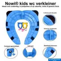 Merkloos Wc Verkleiner Opvouwbaar - Licht En Compact Reis-Formaat WC Bril - Toilet Trainer Voor Peuters Onderweg - Panda Blauw -Babyproducten 1200x1200 3370