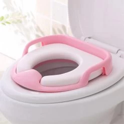 Universele Toiletbril Met Handvaten Voor Kinderen | Kinder Toiletzitje Toiletstoel | WC-bril Verkleiner Voor Peuters En Kleuters | Roze LB-A23 -Babyproducten 1200x1200 3378