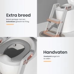 XIORI-SEMS - WC Verkleiner Met Trapje - Toiletverkleiner - Wit Met Goud - Toilettrainer - 2 Tot 7 Jaar - Met Beloningssysteem -Babyproducten 1200x1200 3413