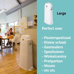 Luieremmer Large Zilver - Groot - Zonder Navulling - Geschikt Voor Pampers En Huggies - Stoma 28 Luieremmer Large Zilver - Groot - Zonder Navulling - Geschikt Voor Pampers En Huggies - Stoma -Babyproducten 1200x1200 3436