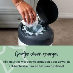 Tommee Tippee Simplee Sangenic Luieremmer, Milieuvriendelijker Systeem, Inclusief 6 Navulcassettes Met Duurzaam Geproduceerde Antibacteriële GREENFILM, Grijs -Babyproducten 1200x1200 3454