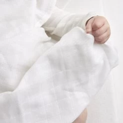 Meyco Uni Swaddle - 2-pack - Hydrofiel - White - 120x120cm -Babyproducten 1200x1200 3536